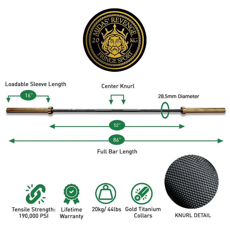 Fringe Sport 20kg Midas Revenge Bar