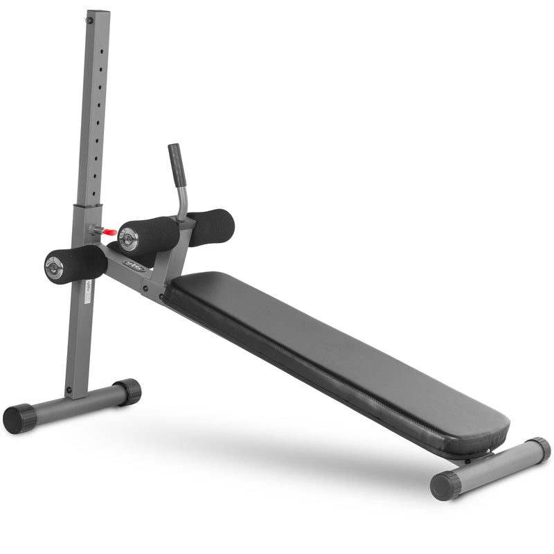 XMARK Adjustable Decline Abdominal Sit-Up Bench with 12 Levels