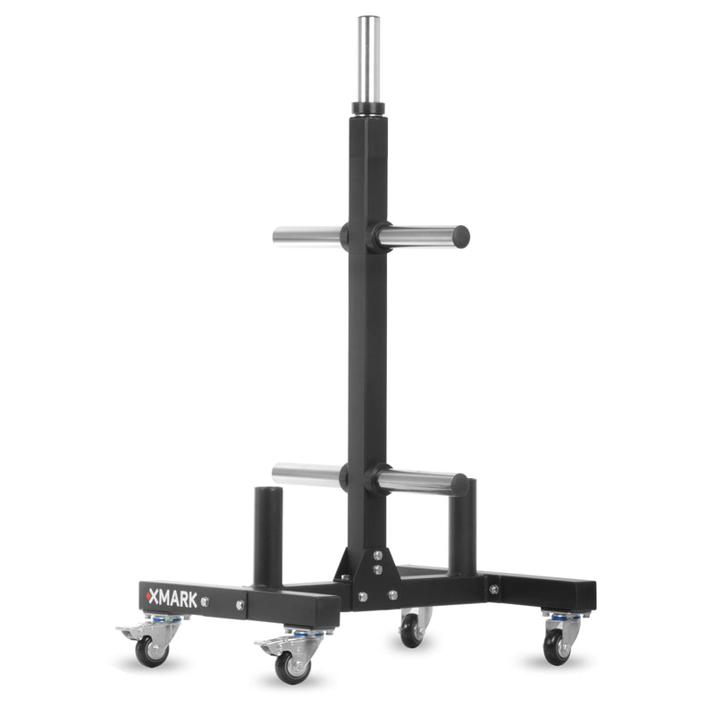 XMARK Commercial Bumper Plate Tree with Dual Bar Holders