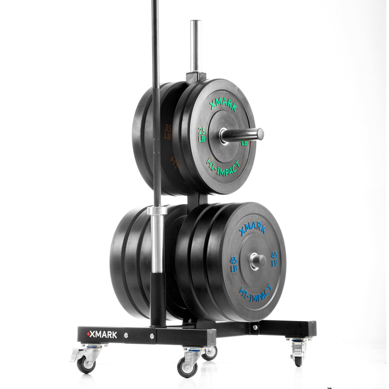 XMARK Commercial Bumper Plate Tree with Dual Bar Holders