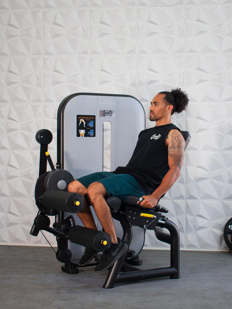Muscle D Fitness Vogue Selectorized Leg Extension / Seated Leg Curl