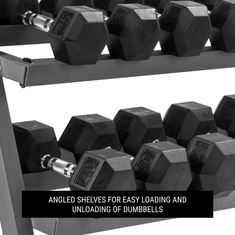 XMARK 3-Tier Dumbbell Rack for 10 Dumbbell Pairs