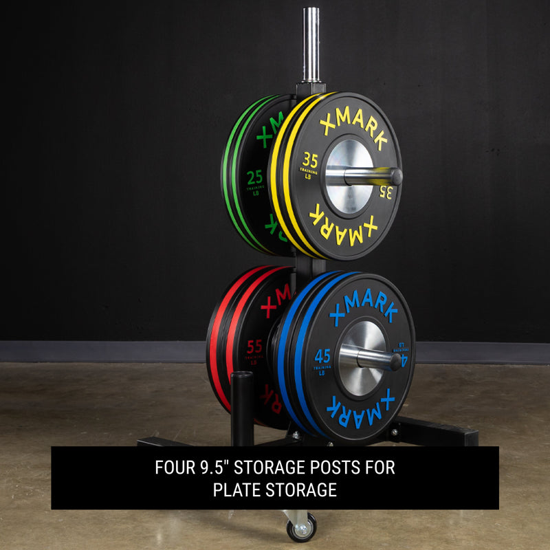 XMARK Commercial Bumper Plate Tree with Dual Bar Holders